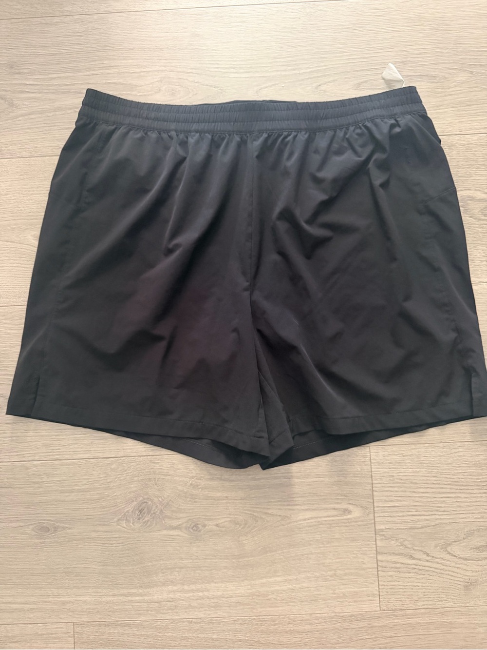 Men's Black Peloton Mile Maker Line of Ripstop Running Shorts